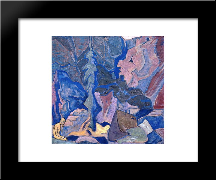 Stylites 20x24 Black Modern Wood Framed Art Print Poster by Roerich, Nicholas
