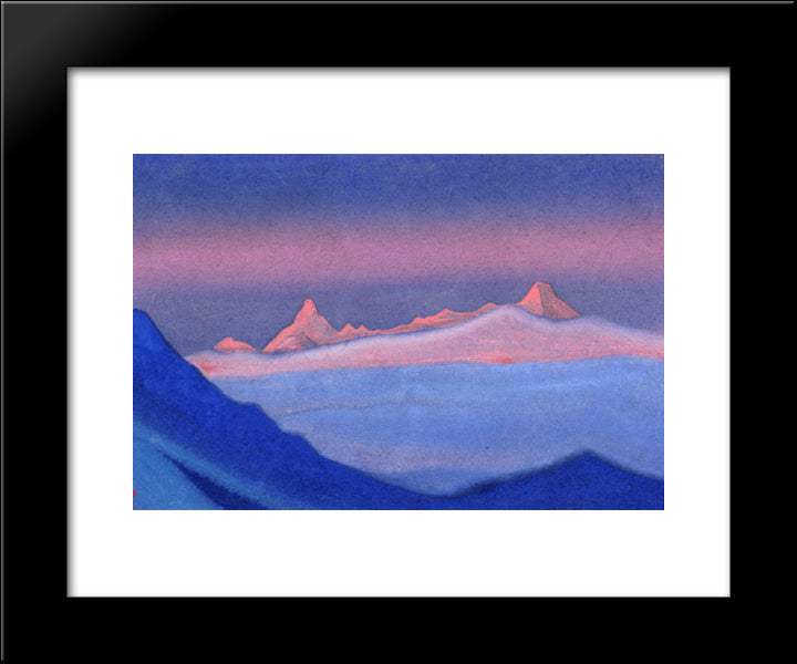 Tangla 20x24 Black Modern Wood Framed Art Print Poster by Roerich, Nicholas