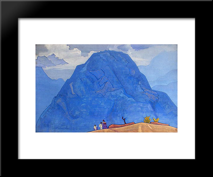 Tashiding 20x24 Black Modern Wood Framed Art Print Poster by Roerich, Nicholas
