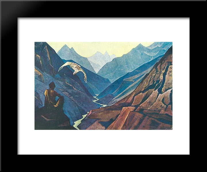 Teacher'S Order 20x24 Black Modern Wood Framed Art Print Poster by Roerich, Nicholas