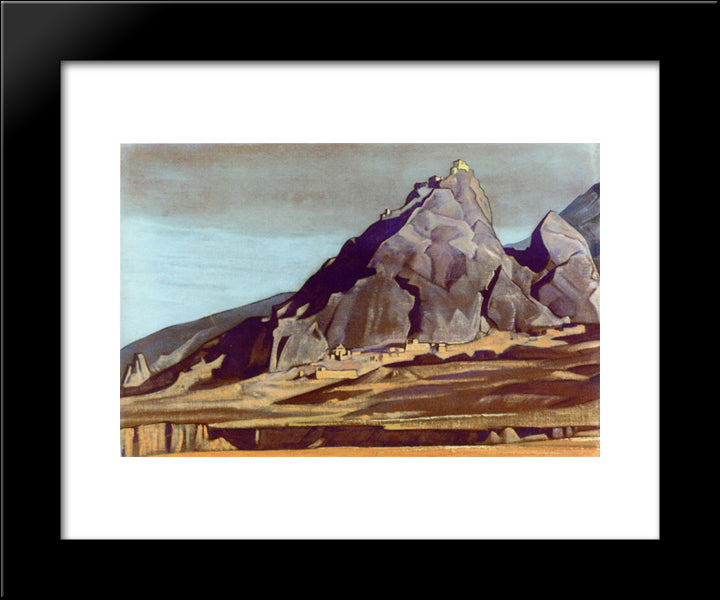 Temple 20x24 Black Modern Wood Framed Art Print Poster by Roerich, Nicholas