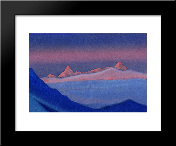 Thang La 20x24 Black Modern Wood Framed Art Print Poster by Roerich, Nicholas