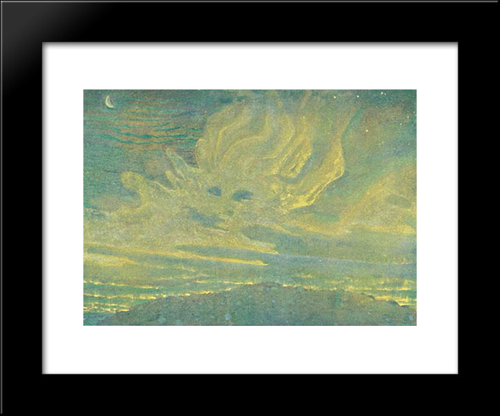 The Great Sacrifice 20x24 Black Modern Wood Framed Art Print Poster by Roerich, Nicholas