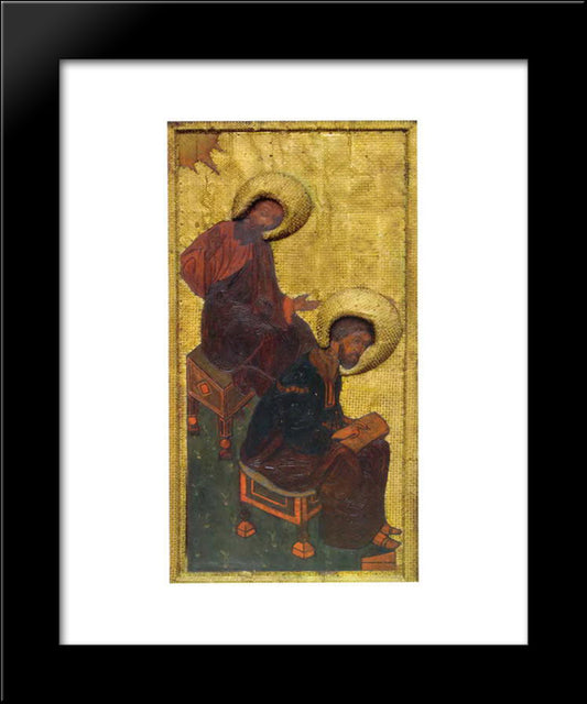 The King'S Gate With The Gate Canopy. Evangelists. 20x24 Black Modern Wood Framed Art Print Poster by Roerich, Nicholas