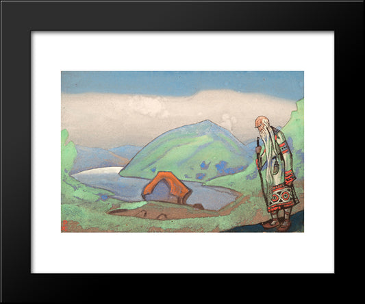 The Oldest, The Wisest 20x24 Black Modern Wood Framed Art Print Poster by Roerich, Nicholas
