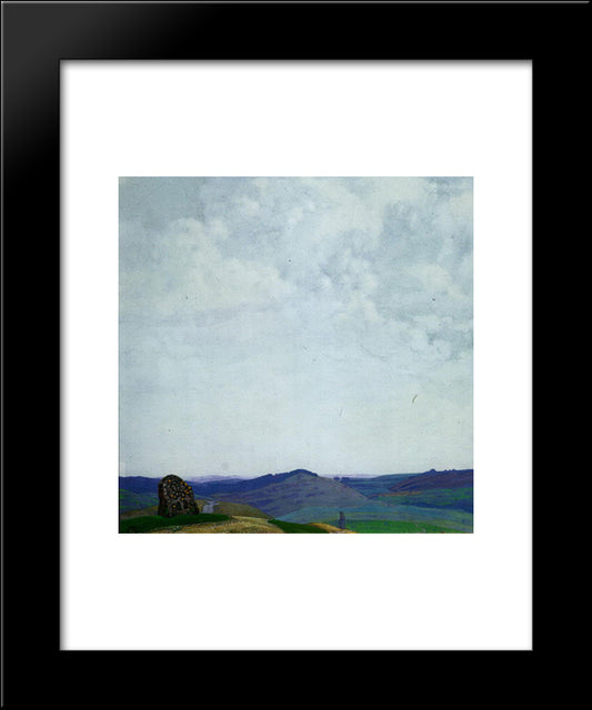 The Straight Path 20x24 Black Modern Wood Framed Art Print Poster by Roerich, Nicholas