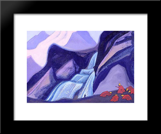 The Treasure Diviner 20x24 Black Modern Wood Framed Art Print Poster by Roerich, Nicholas