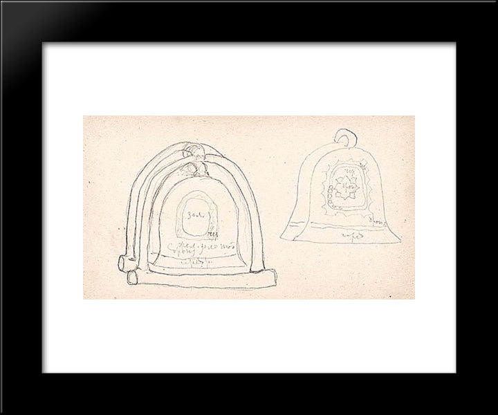 The Tsar-Bell 20x24 Black Modern Wood Framed Art Print Poster by Roerich, Nicholas