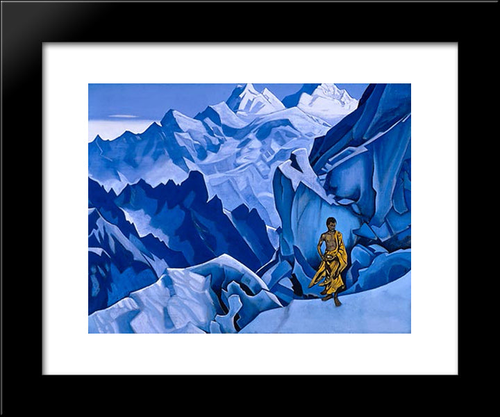 The Unspilling Vessel 20x24 Black Modern Wood Framed Art Print Poster by Roerich, Nicholas