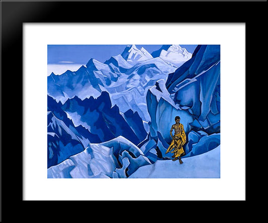 The Unspilling Vessel 20x24 Black Modern Wood Framed Art Print Poster by Roerich, Nicholas
