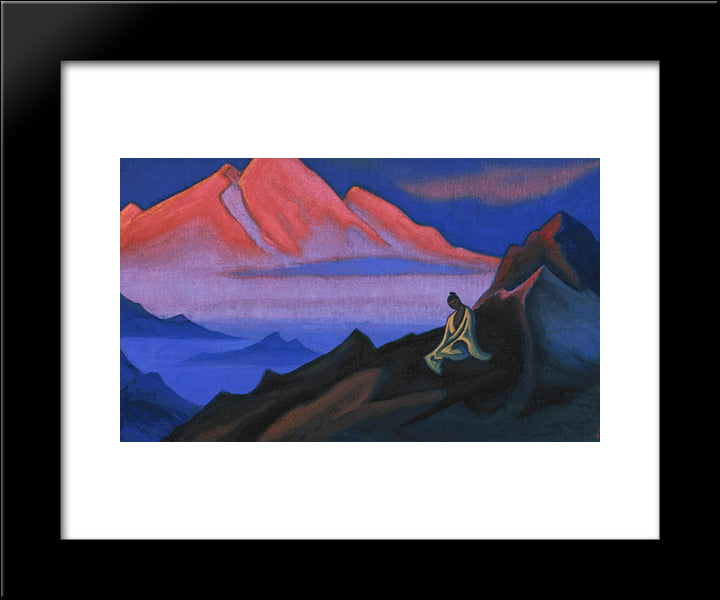 Thought 20x24 Black Modern Wood Framed Art Print Poster by Roerich, Nicholas