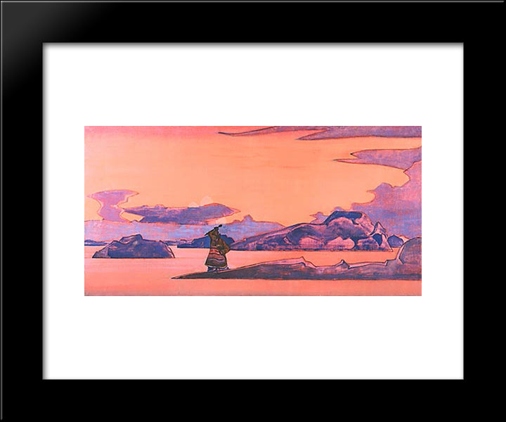 Three Arrows 20x24 Black Modern Wood Framed Art Print Poster by Roerich, Nicholas