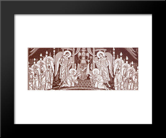Throne Of The Invisible God 20x24 Black Modern Wood Framed Art Print Poster by Roerich, Nicholas