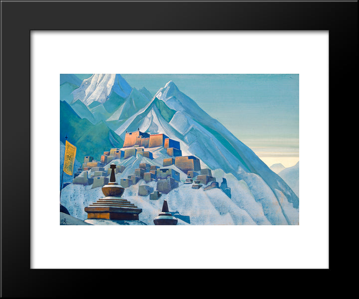 Tibet. Himalayas. 20x24 Black Modern Wood Framed Art Print Poster by Roerich, Nicholas