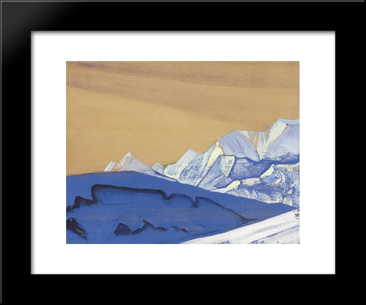 Tibet 20x24 Black Modern Wood Framed Art Print Poster by Roerich, Nicholas