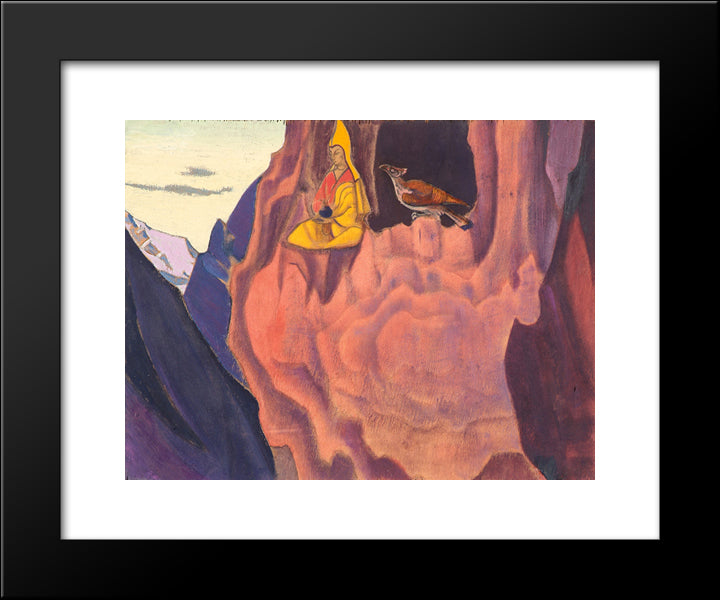 Tidings Of The Eagle 20x24 Black Modern Wood Framed Art Print Poster by Roerich, Nicholas