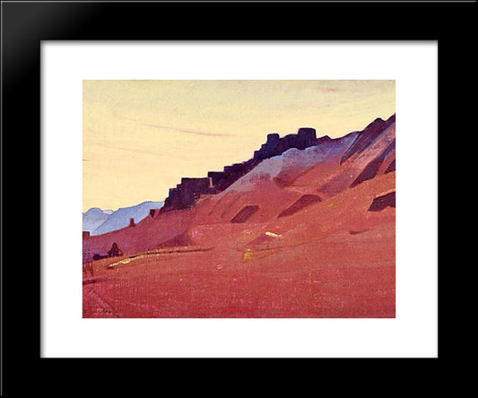 Town 20x24 Black Modern Wood Framed Art Print Poster by Roerich, Nicholas