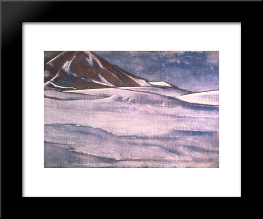 Trans-Himalayas 20x24 Black Modern Wood Framed Art Print Poster by Roerich, Nicholas