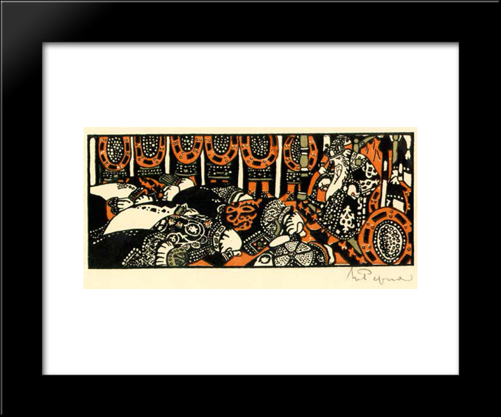Tsar 20x24 Black Modern Wood Framed Art Print Poster by Roerich, Nicholas