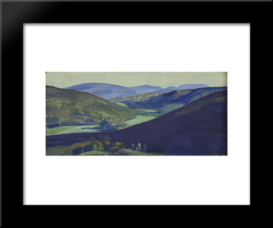 Tulola Valley 20x24 Black Modern Wood Framed Art Print Poster by Roerich, Nicholas
