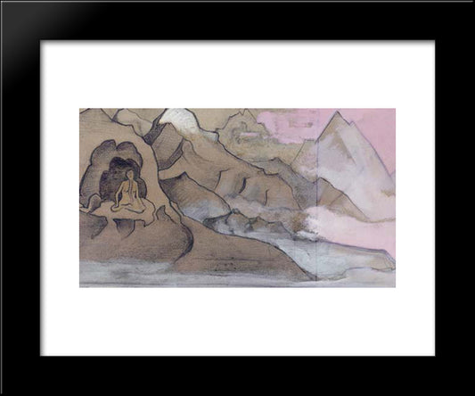Untitled (Sikkim) 20x24 Black Modern Wood Framed Art Print Poster by Roerich, Nicholas