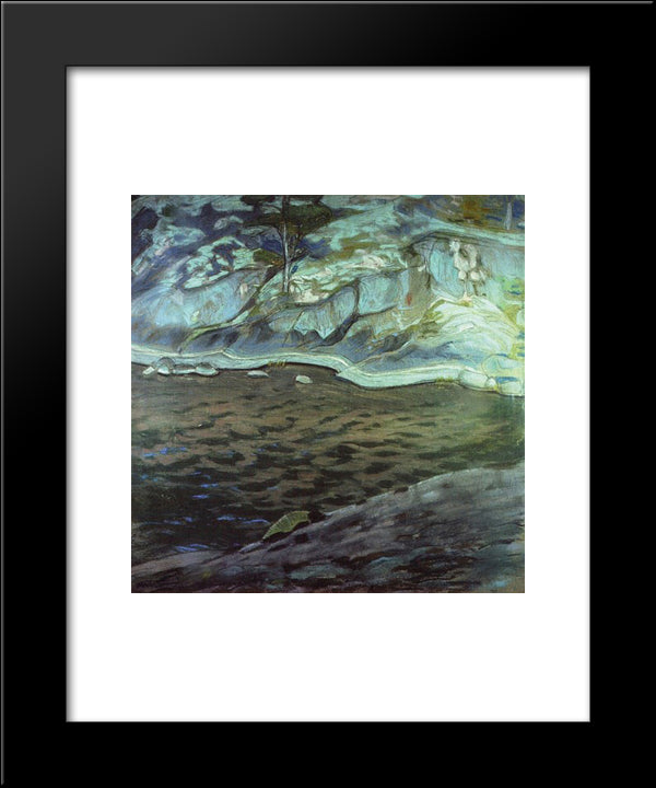 Venta. Finland. 20x24 Black Modern Wood Framed Art Print Poster by Roerich, Nicholas