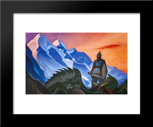 Victory (Gorynych The Serpent) 20x24 Black Modern Wood Framed Art Print Poster by Roerich, Nicholas