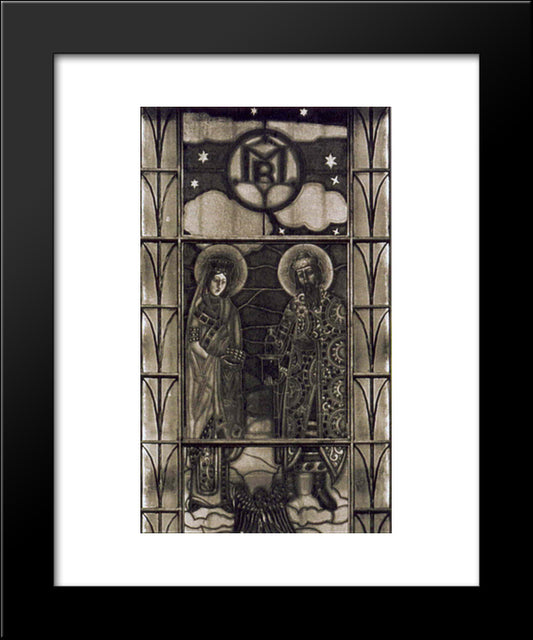 Vitrage 20x24 Black Modern Wood Framed Art Print Poster by Roerich, Nicholas
