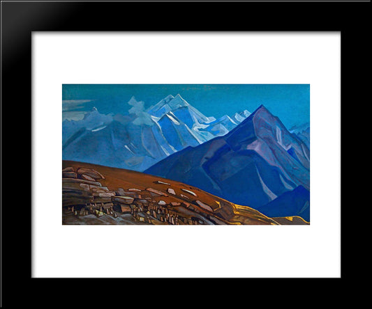 Vyas Kund 20x24 Black Modern Wood Framed Art Print Poster by Roerich, Nicholas
