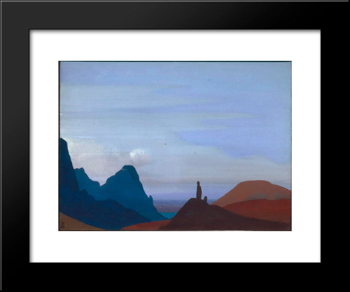 Waiting 20x24 Black Modern Wood Framed Art Print Poster by Roerich, Nicholas