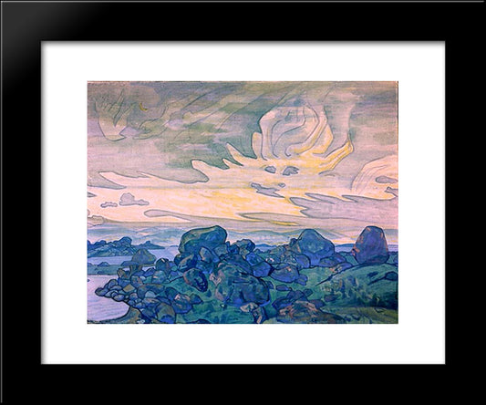 Way Of Giants 20x24 Black Modern Wood Framed Art Print Poster by Roerich, Nicholas