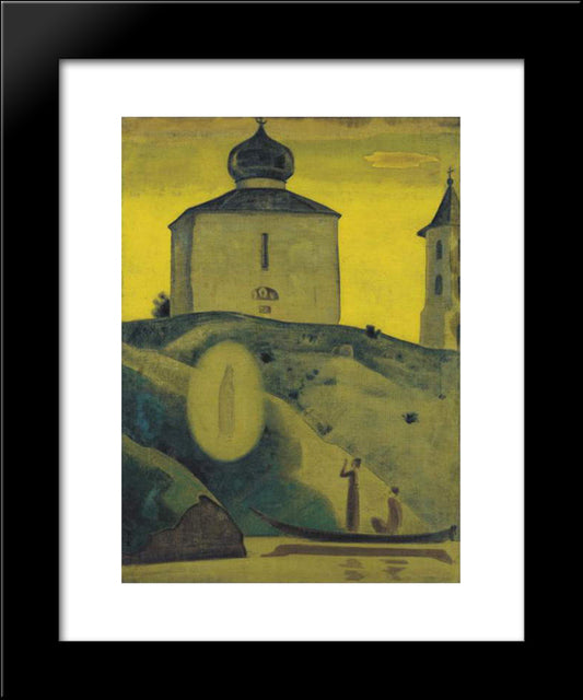 Went Out 20x24 Black Modern Wood Framed Art Print Poster by Roerich, Nicholas