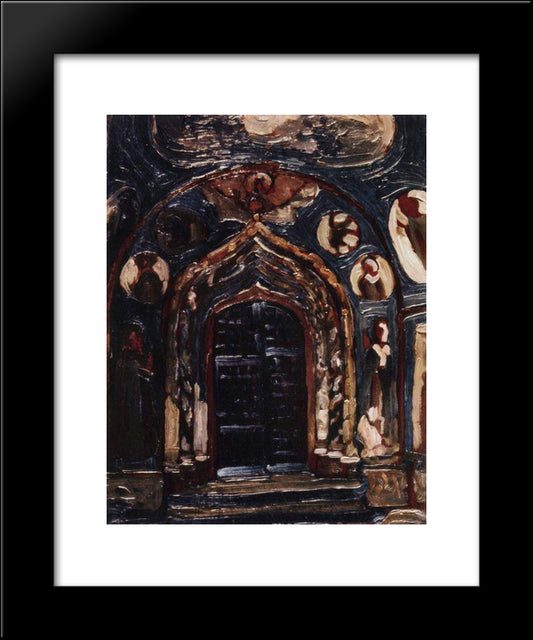Yaroslavl. Church Of Virgin Nativity. 20x24 Black Modern Wood Framed Art Print Poster by Roerich, Nicholas
