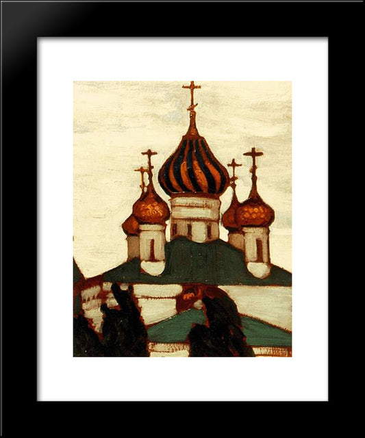 Yaroslavl. Saint Basil Church. 20x24 Black Modern Wood Framed Art Print Poster by Roerich, Nicholas