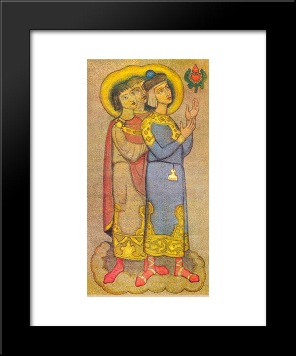 Young Men, Successors 20x24 Black Modern Wood Framed Art Print Poster by Roerich, Nicholas