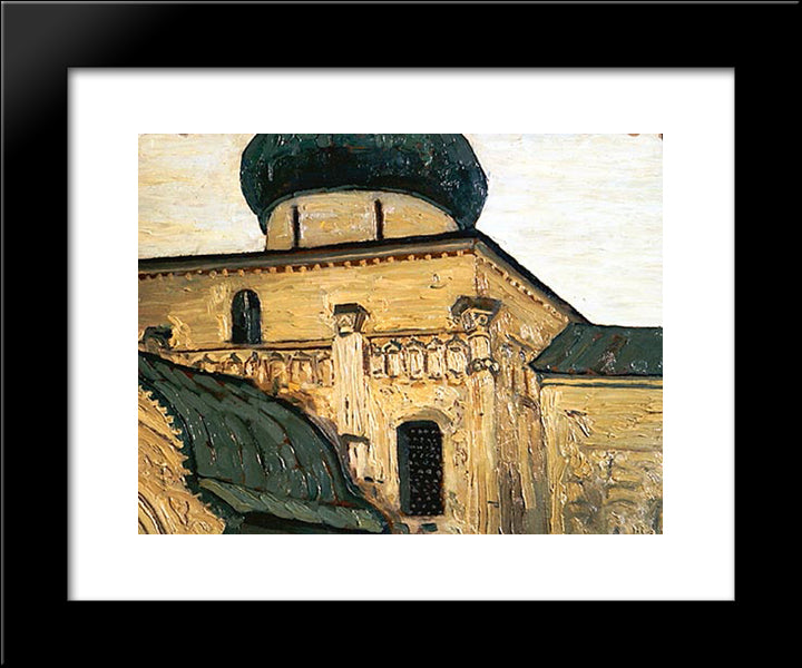 Yuryev-Polsky. St. George'S Cathedral. 20x24 Black Modern Wood Framed Art Print Poster by Roerich, Nicholas