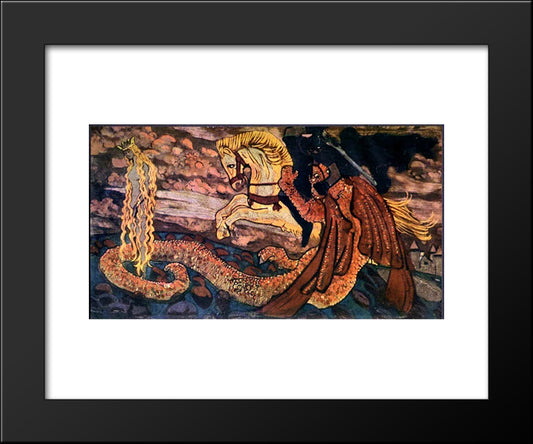 Zmievna 20x24 Black Modern Wood Framed Art Print Poster by Roerich, Nicholas
