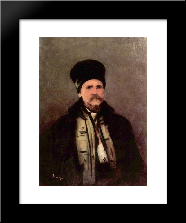 Mountaineer 20x24 Black Modern Wood Framed Art Print Poster by Grigorescu, Nicolae