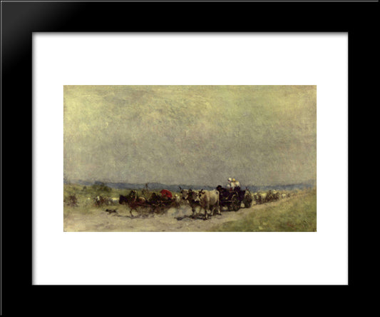 Returning From The Fair 20x24 Black Modern Wood Framed Art Print Poster by Grigorescu, Nicolae