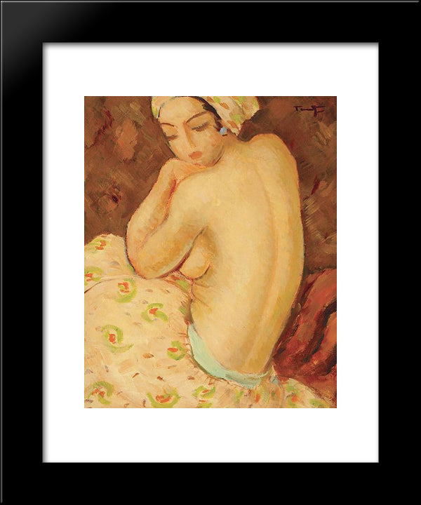 Afize 20x24 Black Modern Wood Framed Art Print Poster by Tonitza, Nicolae