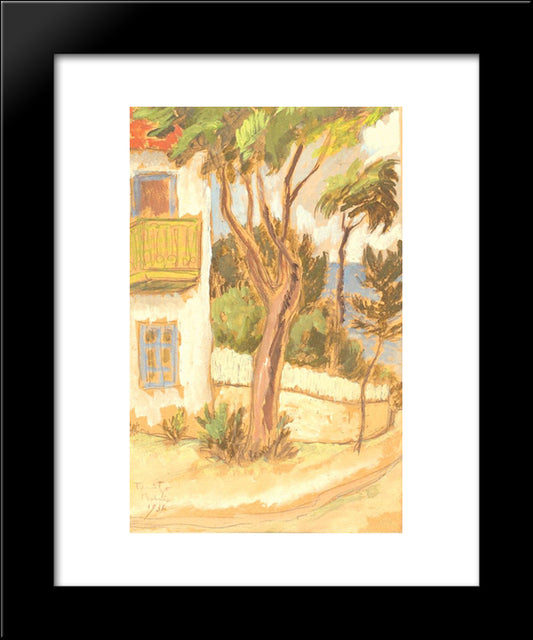 Balcic Corner 20x24 Black Modern Wood Framed Art Print Poster by Tonitza, Nicolae