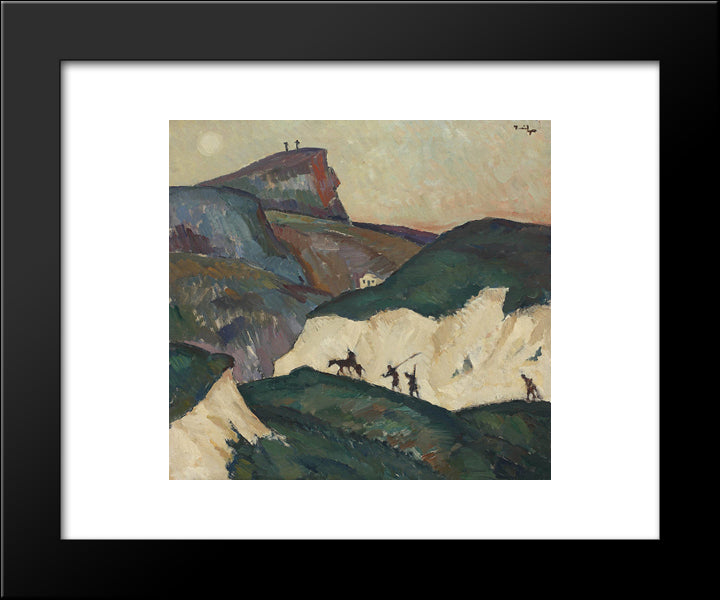 Calvary 20x24 Black Modern Wood Framed Art Print Poster by Tonitza, Nicolae
