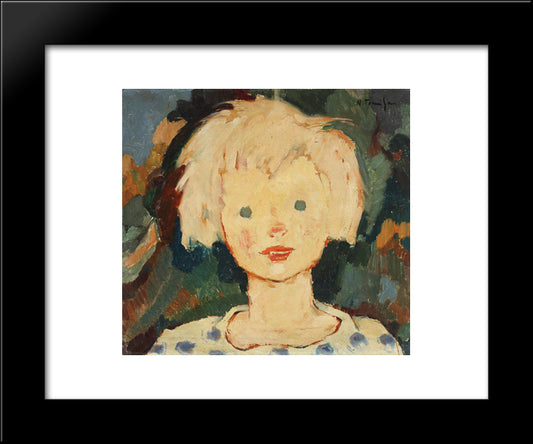 Forester'S Son 20x24 Black Modern Wood Framed Art Print Poster by Tonitza, Nicolae