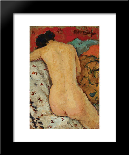 Nude In The Thalamus 20x24 Black Modern Wood Framed Art Print Poster by Tonitza, Nicolae