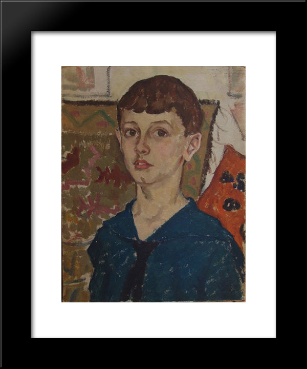 Petre Tonitza 20x24 Black Modern Wood Framed Art Print Poster by Tonitza, Nicolae