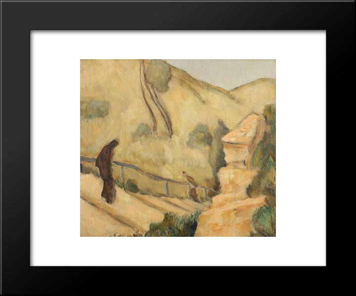 Sad Day In Balchik 20x24 Black Modern Wood Framed Art Print Poster by Tonitza, Nicolae