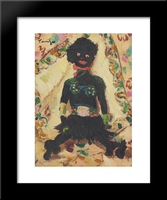 Scherzzo 20x24 Black Modern Wood Framed Art Print Poster by Tonitza, Nicolae