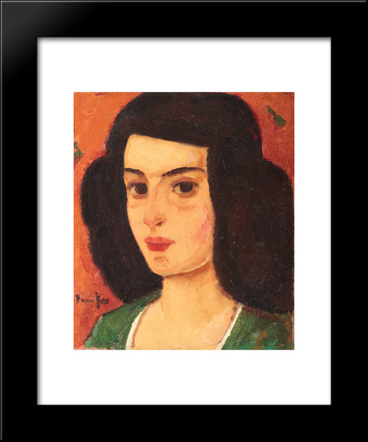 Venice Girl (Putana) 20x24 Black Modern Wood Framed Art Print Poster by Tonitza, Nicolae