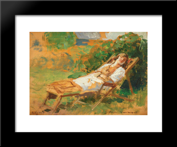 In The Sun 20x24 Black Modern Wood Framed Art Print Poster by Vermont, Nicolae