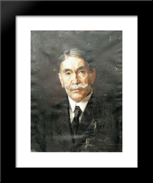 Portrait Of A Man 20x24 Black Modern Wood Framed Art Print Poster by Vermont, Nicolae